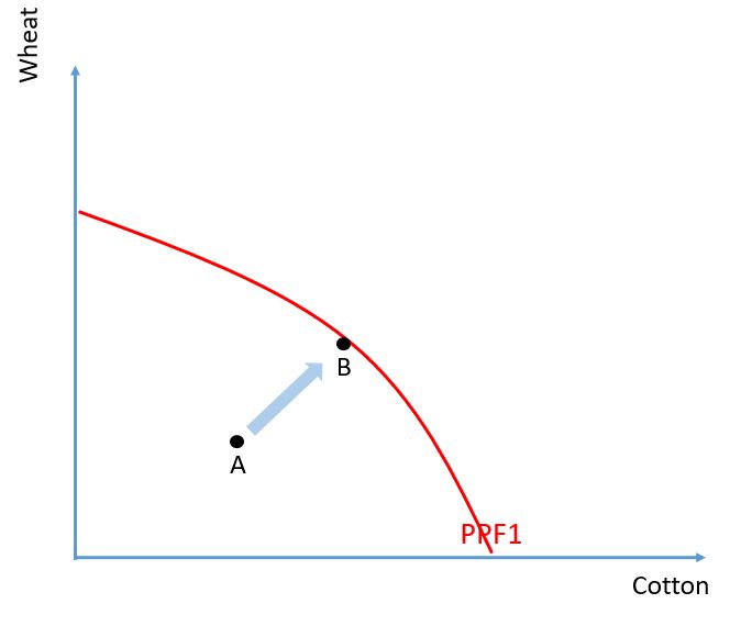 PPF Showing actual economic growth