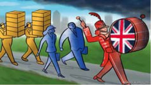 Image: British Business marching